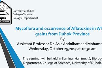 Mycoflora and occurrence of Aflatoxins in Wheat grains from Duhok  Province
