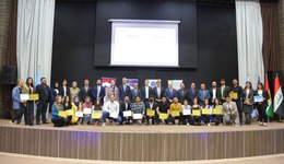 The University of Duhok held a graduation ceremony for the participants of future leaders training program
