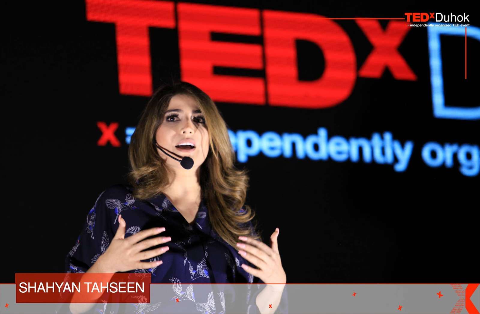 
                                " Shahyan Tahseen " Giving her inspiring and motivational speech.
                            