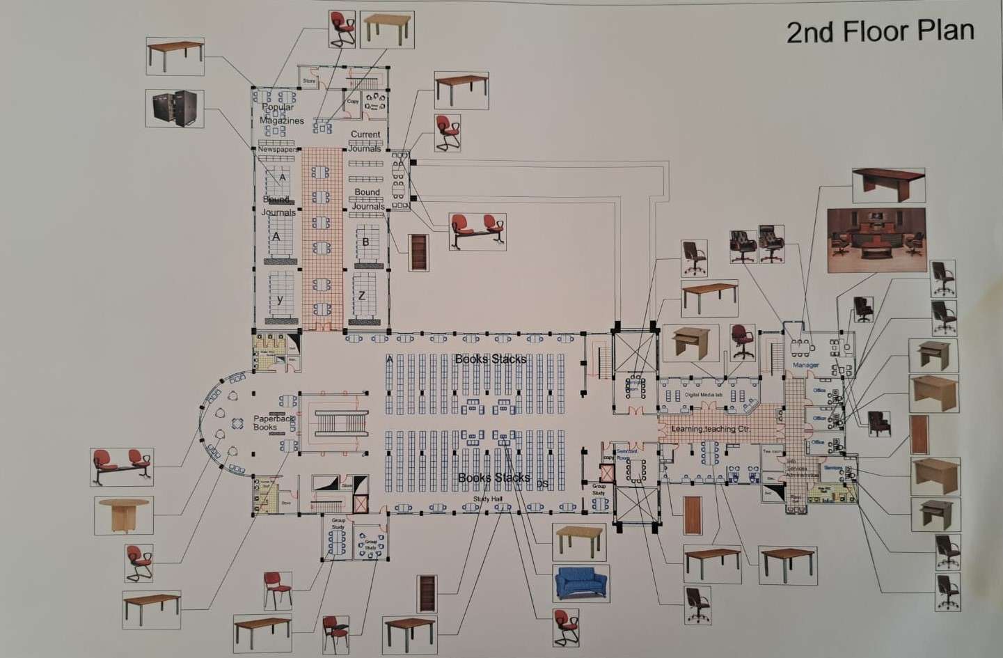 
                                Library Map - 2nd F
                            