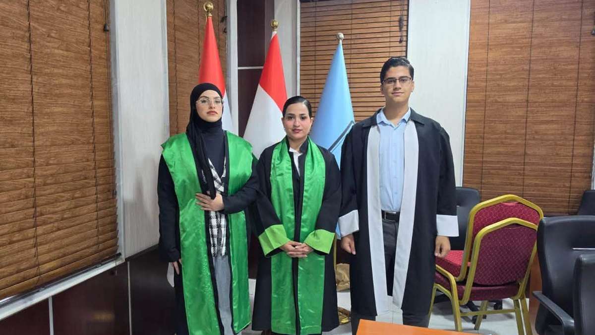 Participating among 80 Universities among Iraq, UoD Law Team Advances to Round of 16 in Virtual Moot Court Competition