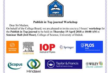 A workshop on the Publish in Top journal