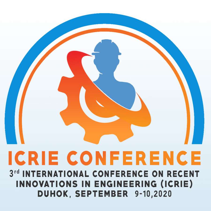 
                            
                                3rd International Conference of the College of Engineering-University of Duhok: Recent Innovations in Engineering (ICRIE 2020)
                            