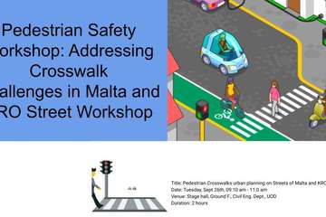 Pedestrian Crosswalks urban planning on Streets of Malta and KRO street