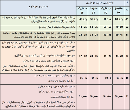 خشتێ پاداشت و هەلسەنگاندنێ