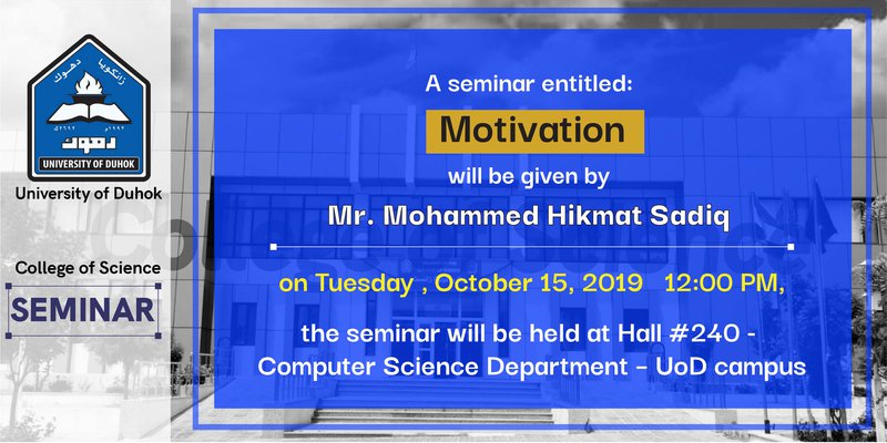 College of Science Seminar 15102019
