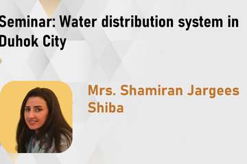  Seminar: Water distribution system in Duhok City 