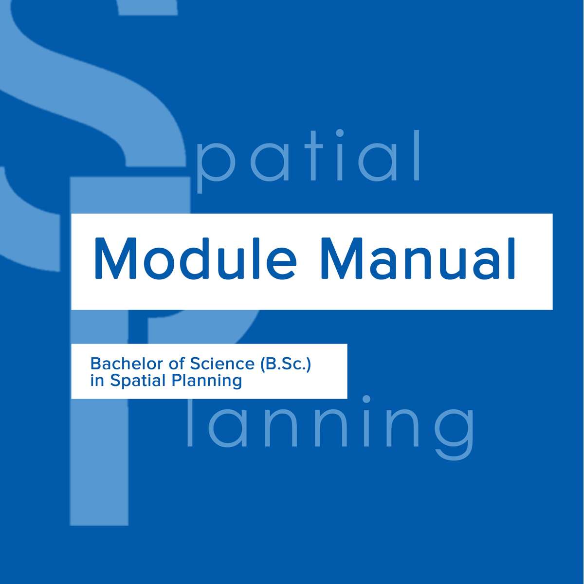 
                            
                                Module Manual
                            