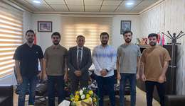 Visit of the Students Union of the College of Dentistry to congratulate the Dean of the College Dr. Saeed Ali Mohammed on assuming the duties of the Dean of the College of Dentistry