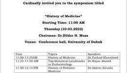 The History of Medicine: A scientific symposium
