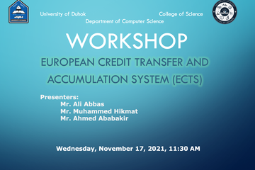 WORKSHOP European Credit Transfer and Accumulation System (ECTS)